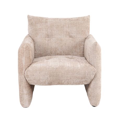 Fauteuil fixe GALATEA 1 place tissu beige