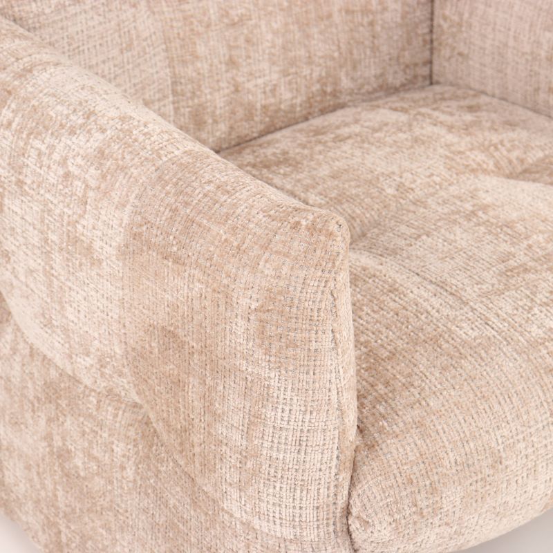 Fauteuil fixe GALATEA 1 place tissu beige