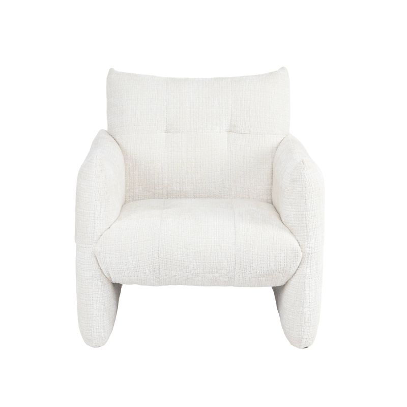 Fauteuil fixe GALATEA 1 place tissu crème