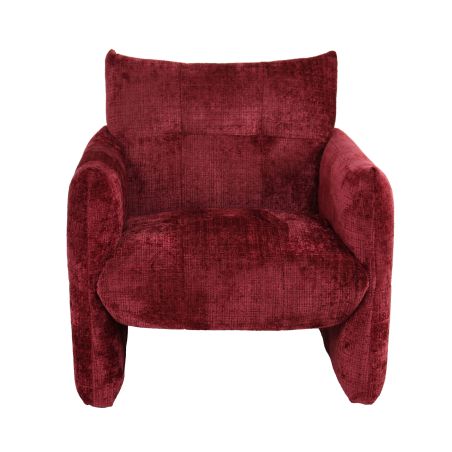 Fauteuil fixe GALATEA 1 place tissu rouge