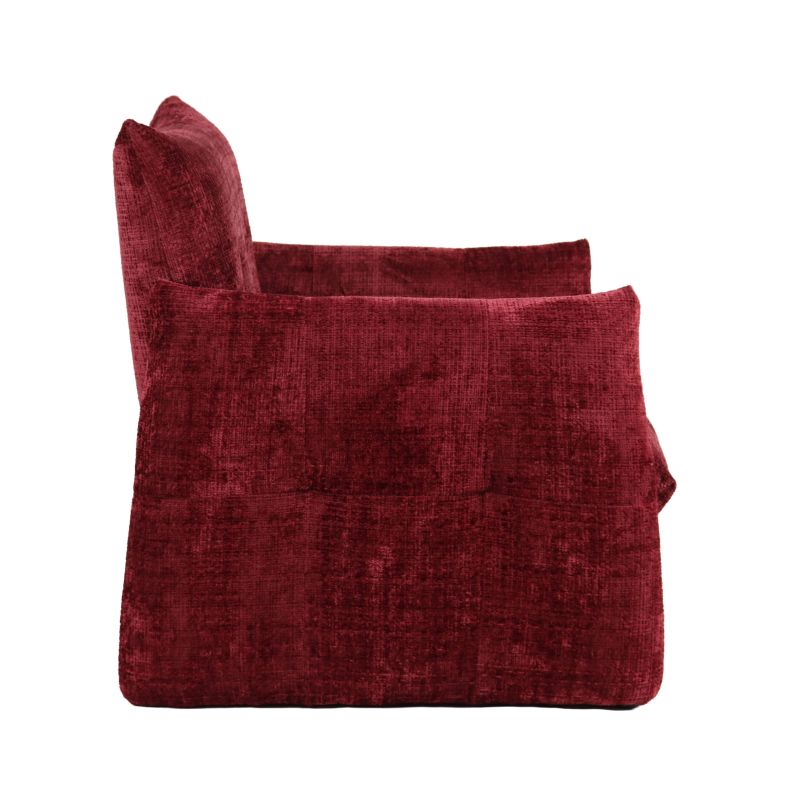 Fauteuil fixe GALATEA 1 place tissu rouge