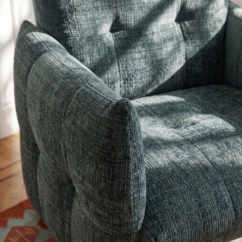 Fauteuil fixe GALATEA 1 place tissu vert