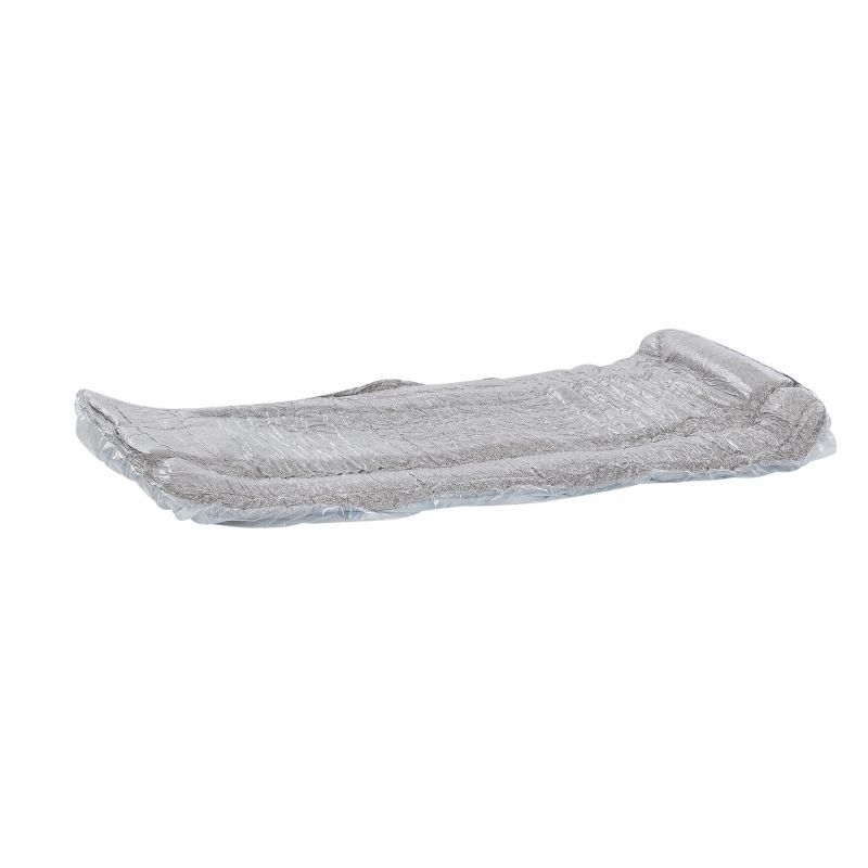 Canapé droit compressé ORVA 3 places tissu chenille taupe