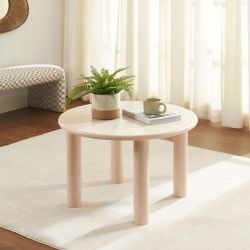 Table basse MARA effet laqué beige