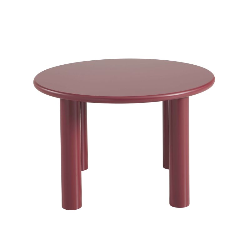 Table basse MARA effet laqué bordeaux