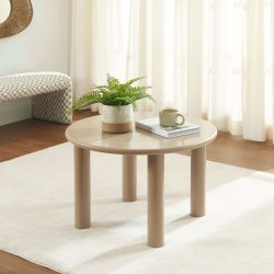 Table basse MARA effet laqué caramel