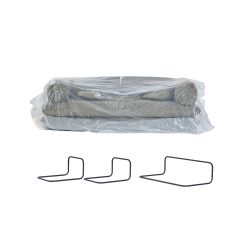 Canapé droit compressé et convertible CHIMA déplimousse 3 places tissu chenille marron