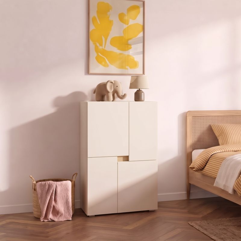 Bibliothèque enfant INGA cachemire 60x85cm