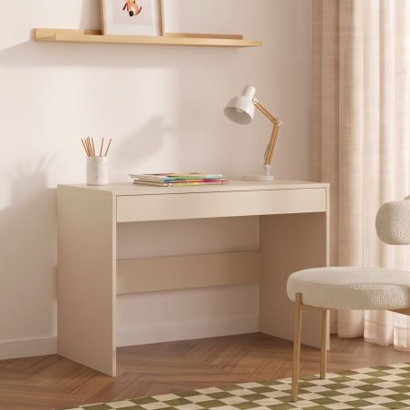 Bureau enfant INGA cachemire 1 tiroir 100cm
