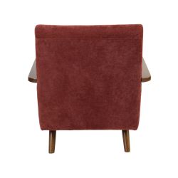 Fauteuil PROTEUS tissu rouge 1 place