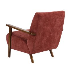 Fauteuil PROTEUS tissu rouge 1 place