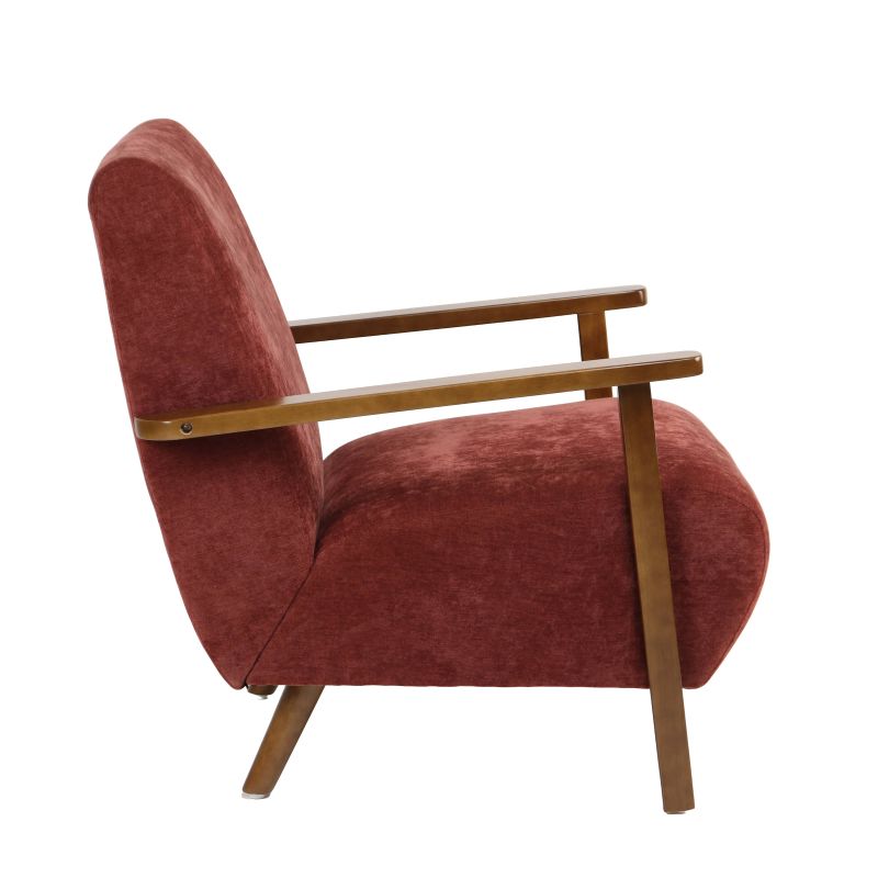 Fauteuil PROTEUS tissu rouge 1 place