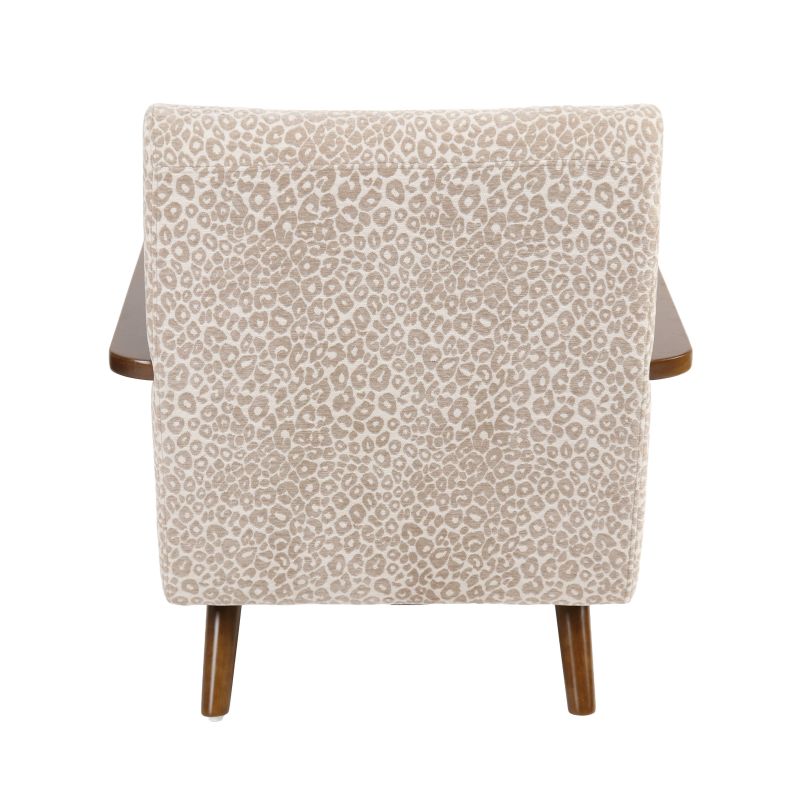 Fauteuil PROTEUS tissu léopard beige 1 place