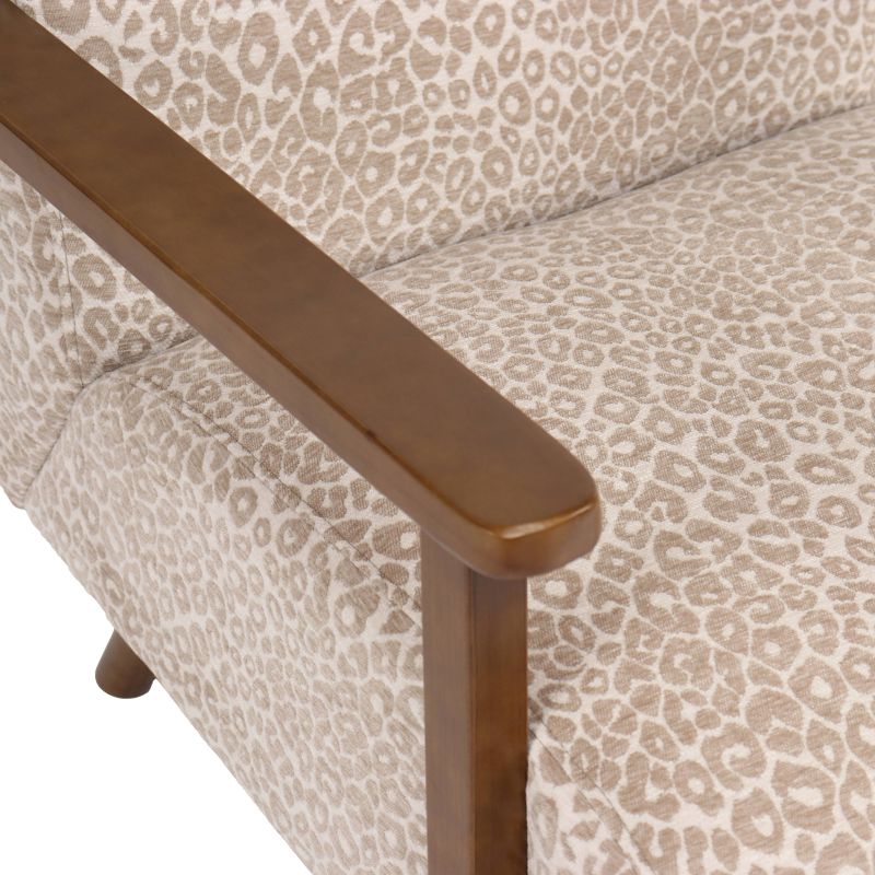 Fauteuil PROTEUS tissu léopard beige 1 place