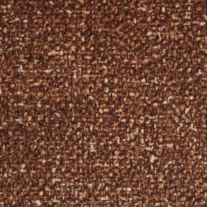 Fauteuil fixe BOLA 1 place tissu chenille terracotta