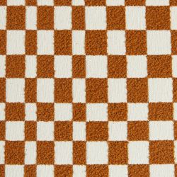 Fauteuil fixe COMA 1 place tissu chenille terracotta