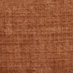 Canapé d'angle droit fixe LOERA 4 places tissu velours texturé terracotta