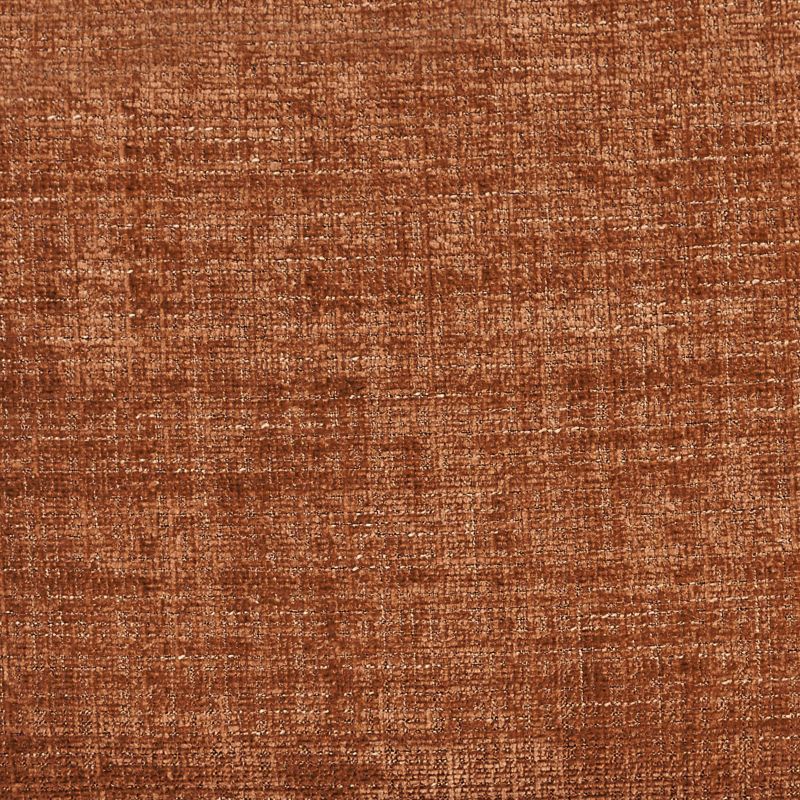 Canapé d'angle gauche fixe LOERA 4 places tissu velours texturé terracotta