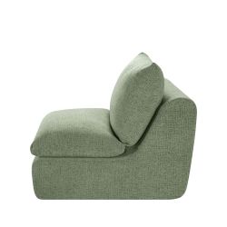 Chauffeuse compressée MEKA 1 place tissu chenille vert