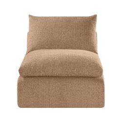 Chauffeuse compressée MEKA 1 place tissu chenille marron