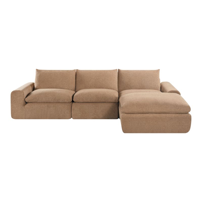 Chauffeuse compressée MEKA 1 place tissu chenille marron