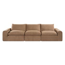 Chauffeuse compressée MEKA 1 place tissu chenille marron