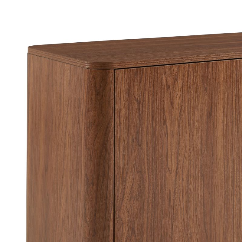 Buffet haut ORLO effet noyer 2 portes 90cm