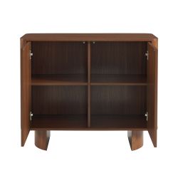Buffet haut ORLO effet noyer 2 portes 90cm