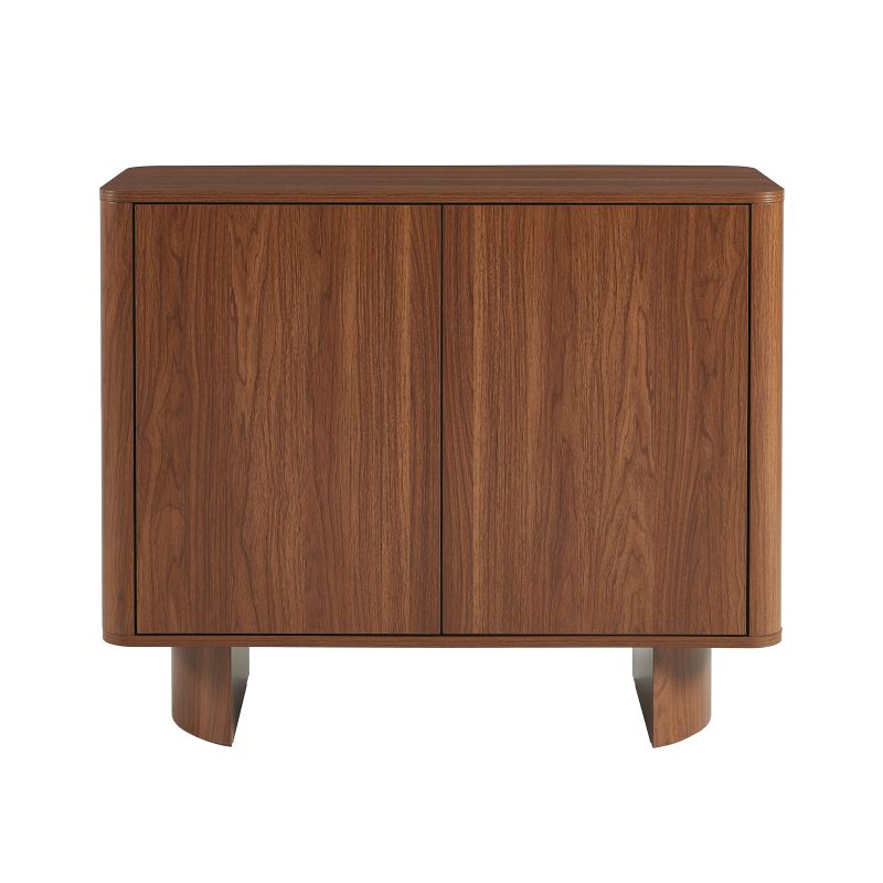 Buffet haut ORLO effet noyer 2 portes 90cm