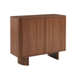 Buffet haut ORLO effet noyer 2 portes 90cm