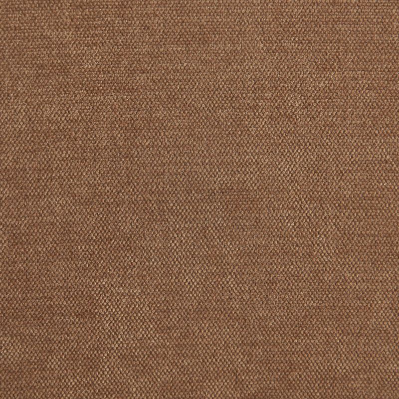 Lot de 2 chaises SELA tissu marron et pieds métal