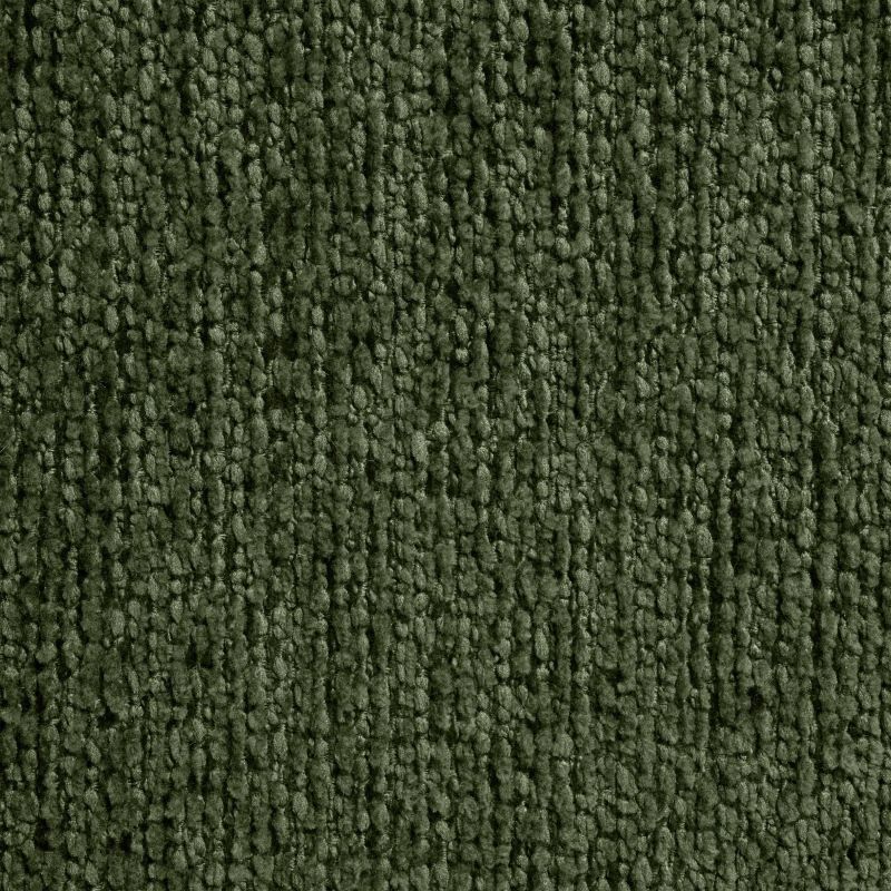 Canapé d'angle gauche compressé VENA 4 places tissu bouclette texturé vert