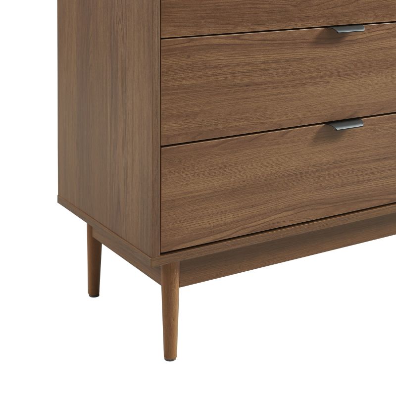 Commode ALMA effet noyer 3 tiroirs 80cm