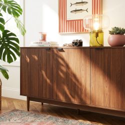 Buffet ALMA effet noyer 133cm