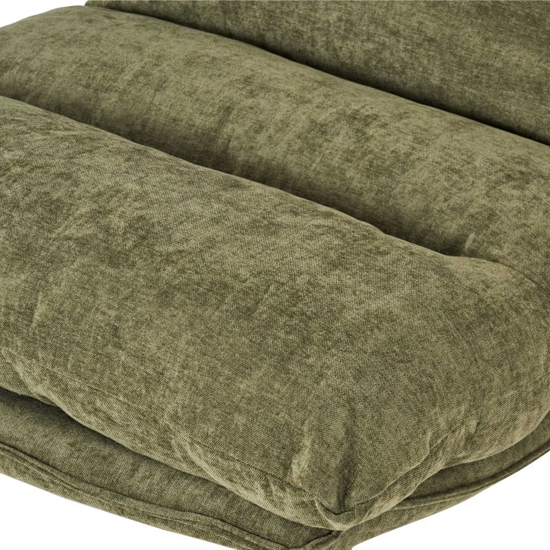 Fauteuil rotatif HYGEA 1 place tissu vert